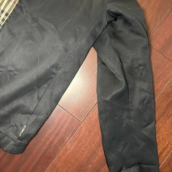 Burberry Nova Check Lined Bomber Jacket – Black Medium 8.5/10 Condition - Picture 5 of 12